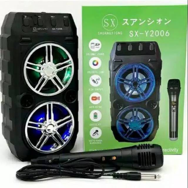Speaker karoke sx y2006 + mic