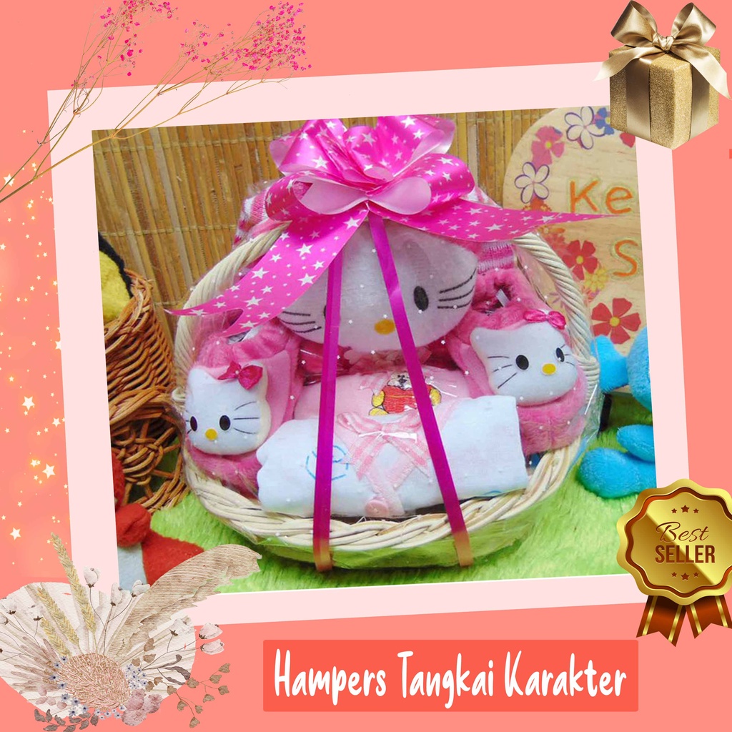 kembarshop paket kado bayi baby gift kado lahiran parcel bayi parsel kado bayi keranjang tangkai MIN-5