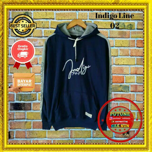 JAKET INDIGO LINE MURAH / JAKET INDIGO LINE / JAKET / HOODIE INDIGO LINE / HOODIE INDIGO LINE MURAH