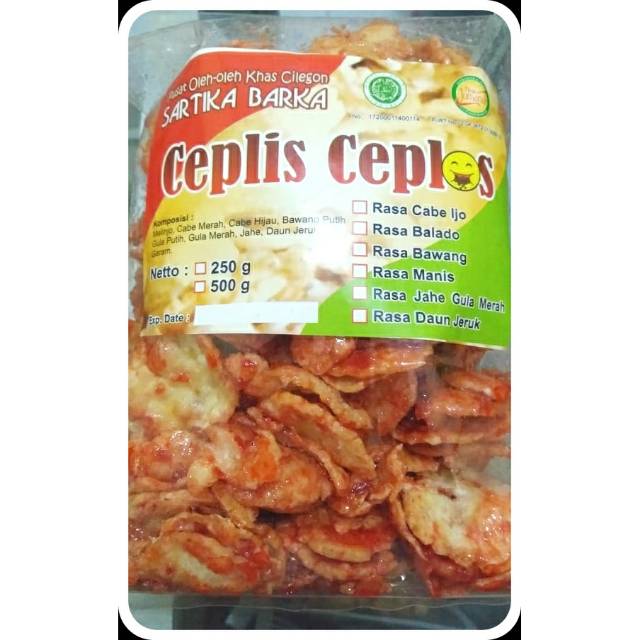 

Emping Ceplis Balado/oleh oleh khas Cilegon Banten