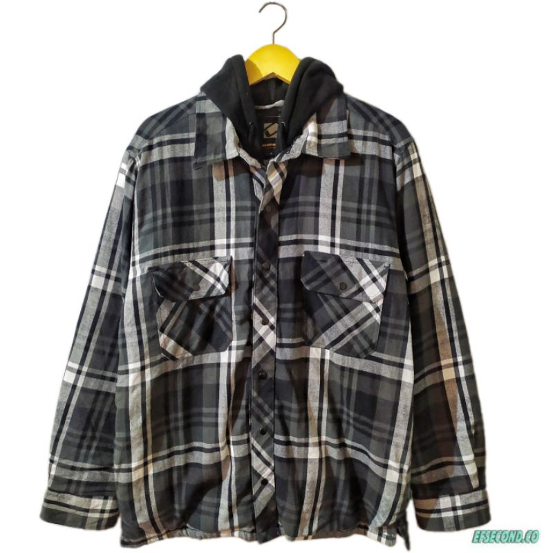 Flannel hoodie BC Clothing // hoodie, flannel veterano