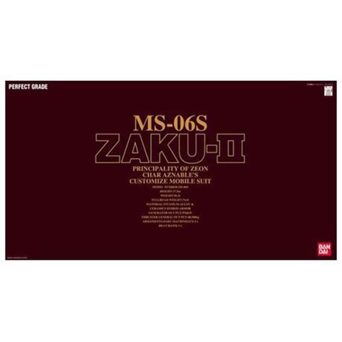 Dijual  PG Zaku II MS 06S Char Aznables