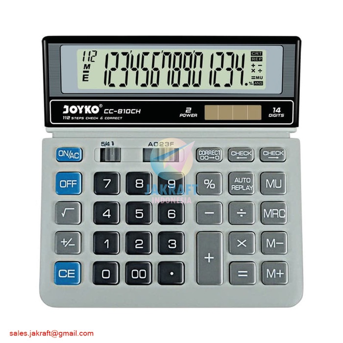 

Kalkulator Calculator 14 Digit Joyko Cc-810Ch Pro Seperti Citizen