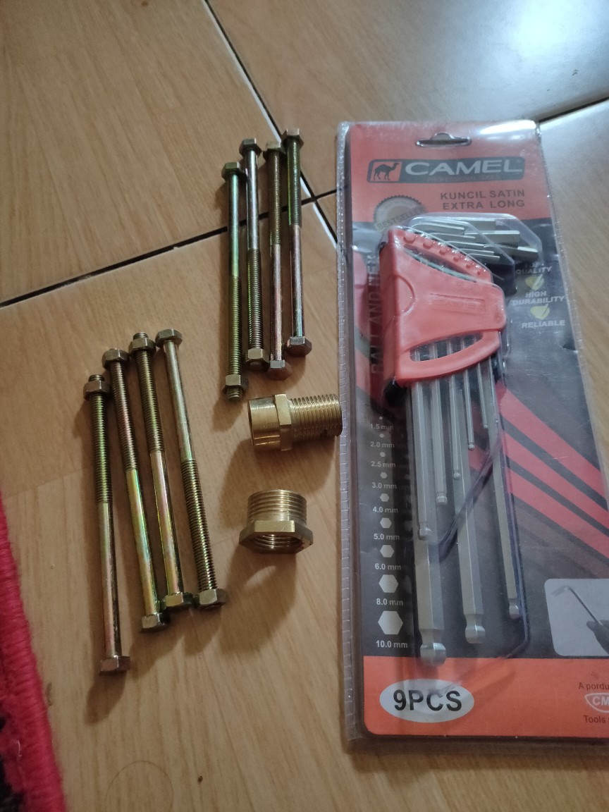 Kunci L Ballpoint Camel Set 9 Pcs (panjang) Per Set