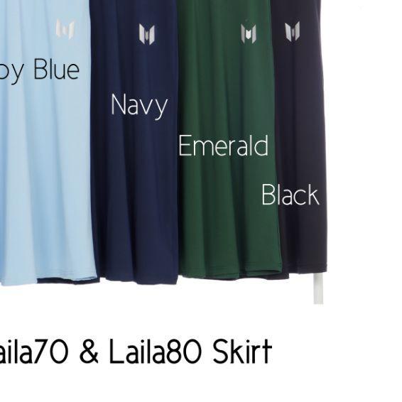 Muvaz Laila 70 - Rok Olahraga Wanita Model Semi Payung Panjang 70 cm