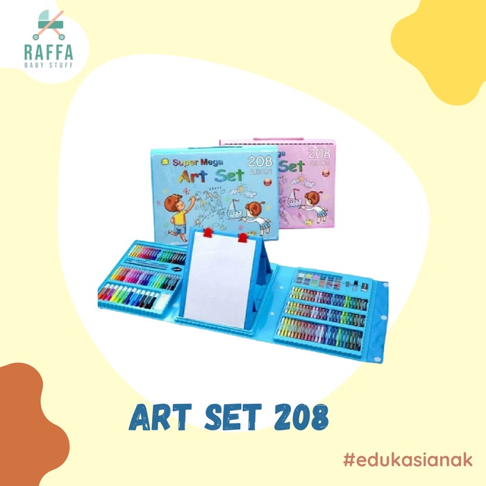 

[GRATIS ONGKIR] Set Crayon Anak Mega Art Set 208 Pcs Kombinasi Crayon dan Pensil Warna TERJAMIN