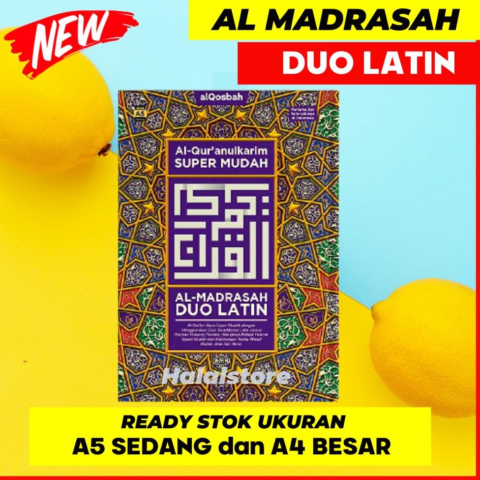 Al Quran Tajwid dan Terjemahan AlQuran AlMadrasah DUO LATIN A4 Besar dan A5 SEDANG 30 Juz Original A
