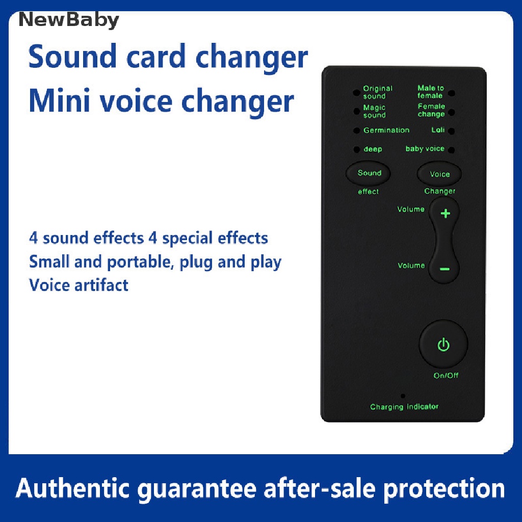 NewBaby 7 Different Sound Changes Voice Changer Device For Computer/Laptop/Tablets ID