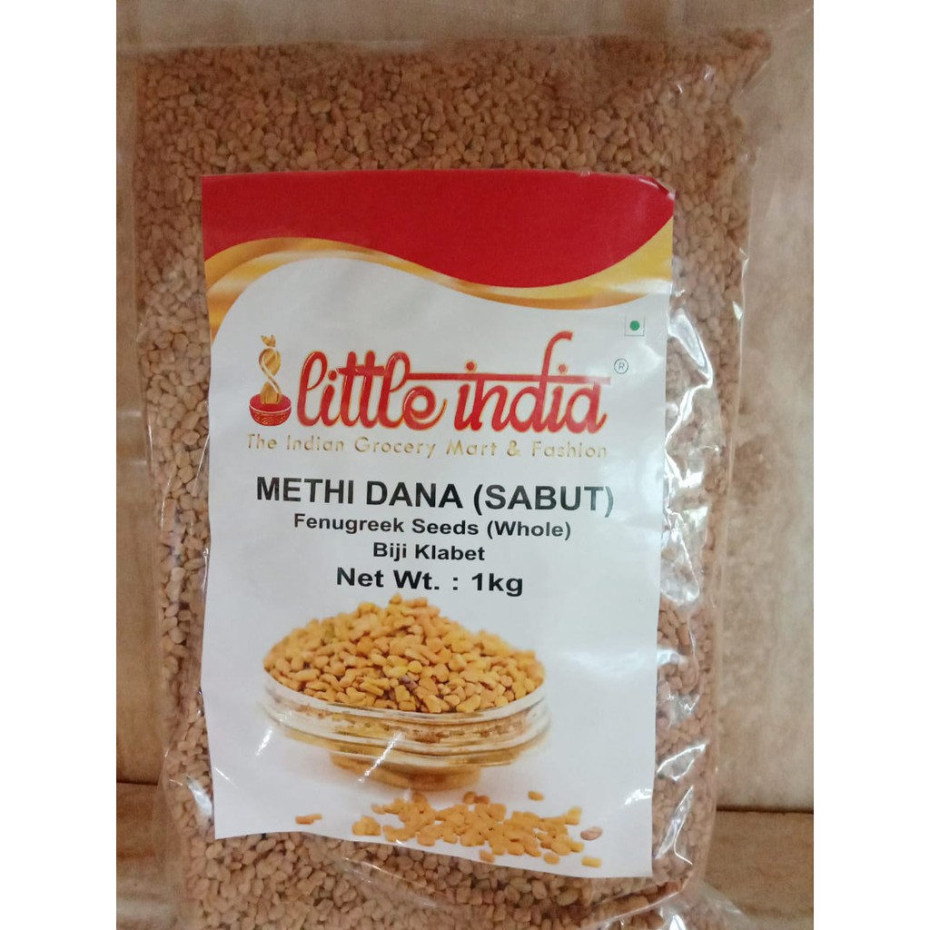 

BIJI KLABET / METHI DANA SABUT / FENUGREEK SEEDS WHOLE @1 KG