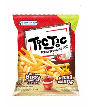 Tic Tic Snack Rasa Bawang Asli dan pedas harga satuan ecer