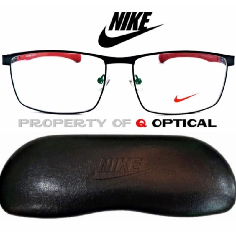 Kacamata Frame Pria Titanium Nike Magnetic S58 M.BLK/R - Size Besar