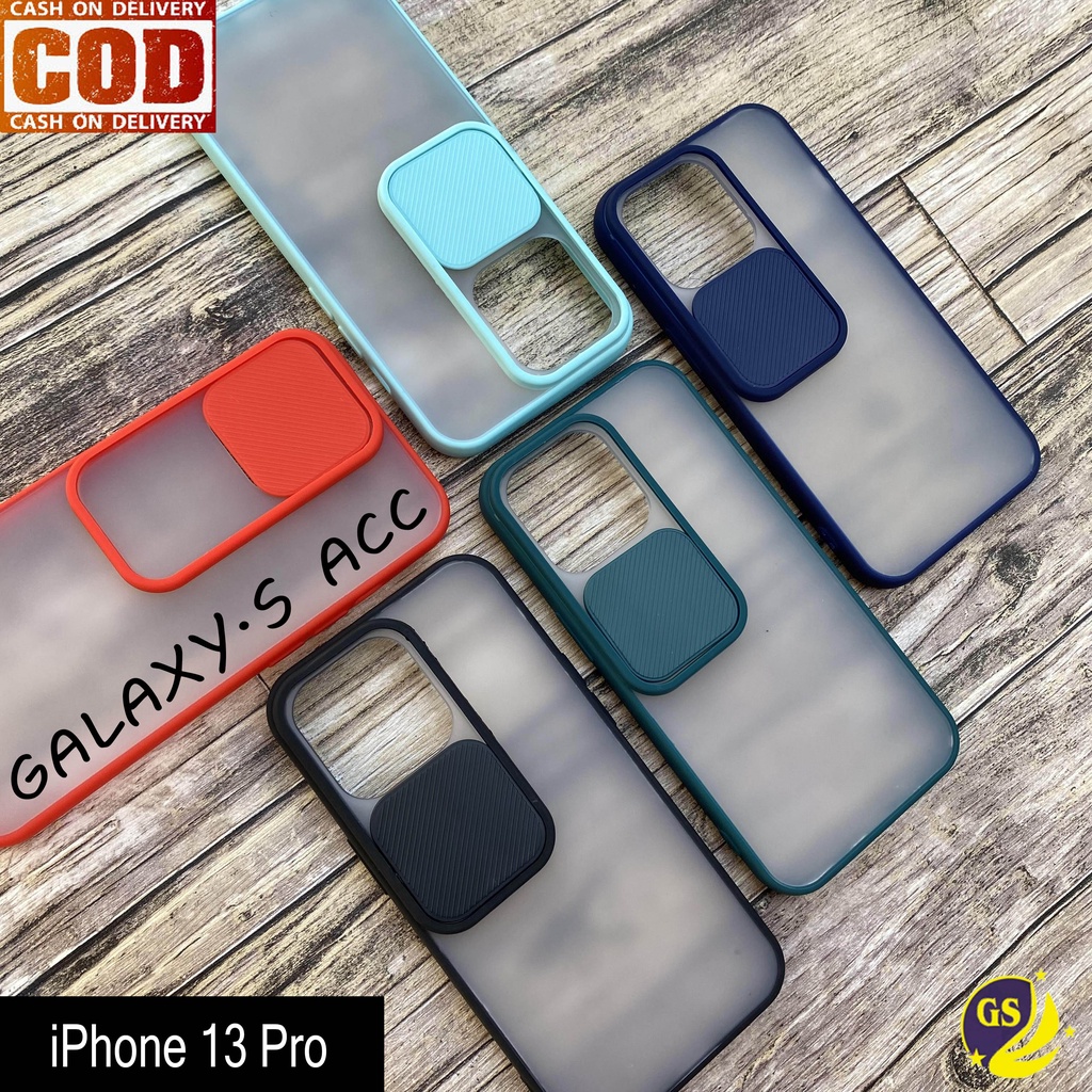 Iphone 13 Pro Max 13 Pro /  Iphone 12 Mini 12 12 Pro Max 11 Pro Max SLIDE CASE PROTECTION CAMERA MATTE CANDY PELINDUNG KAMERA