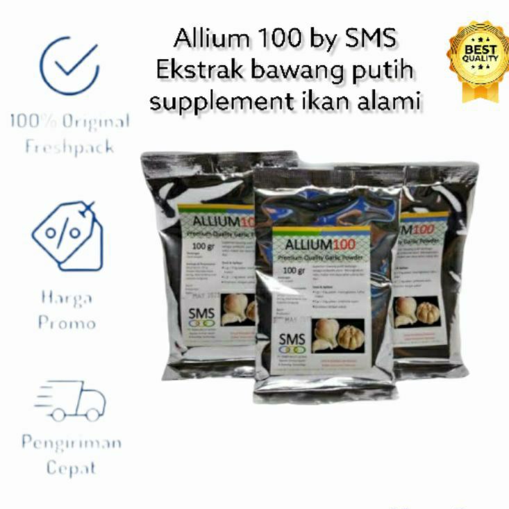 allium 100 ekstrak bawang putih untuk ikan penambah nafsu makan ikan