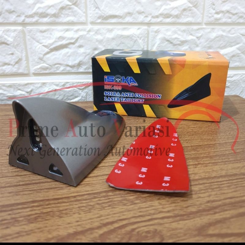 ANTENA HYBRID LED BESAR ANTENA SIRIP HIU LED ANTENA SOLAR LED - GREY