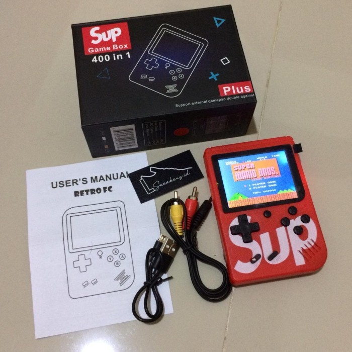 Gameboy Retro mini Game FC 400 Games in 1 Game Boy - Hitam