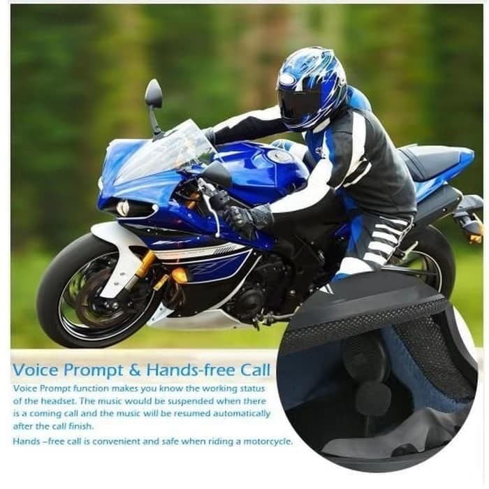 Bluetooth Headset Helm Motor Wireless Variasi Intercom Speaker Mic Helm