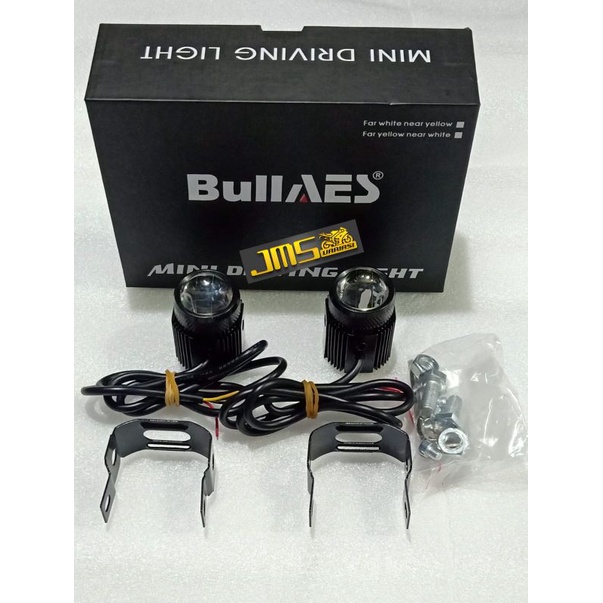 lampu tembak mini driving bull eas set universal nyala warna putih dan kuning nmax aerox pcx cb Vixion rxk