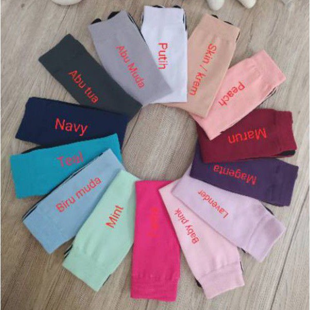 Kaos Kaki Jempol Polos Telapak Hitam/Kaos Kaki Muslimah