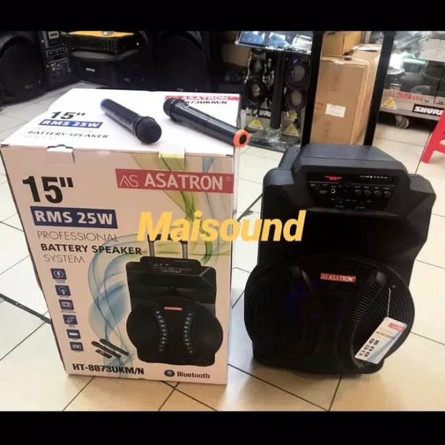 SPEAKER PORTABLE MEETING ASATRON HT 8873 ukm 15 inch ht8873 ht8873ukm