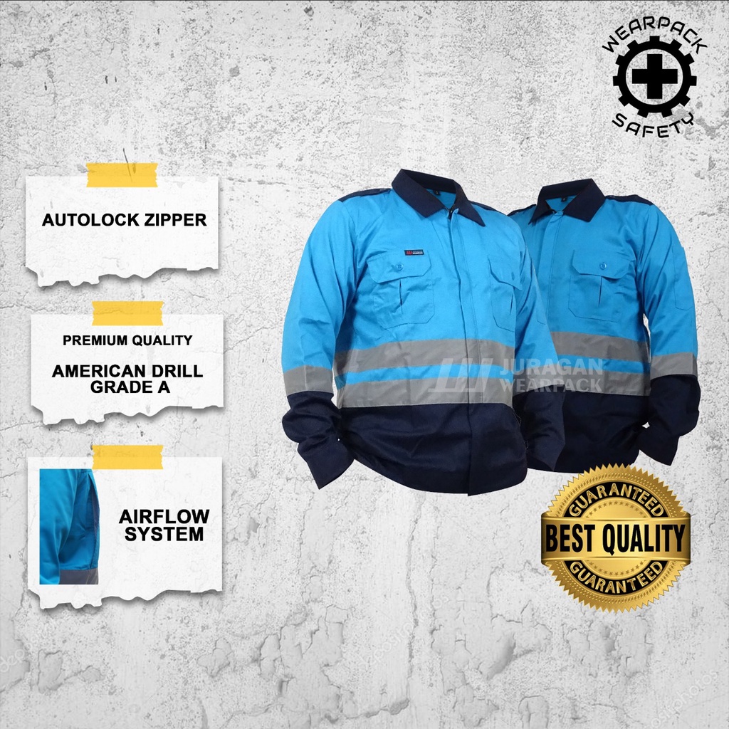 Wearpack Safety Atasan  Baju Wearpack Safety Kerja Varian Model Elite