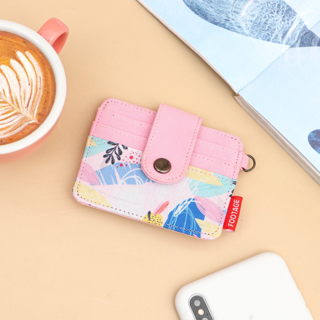 Card Holder Kalung Gantung Dompet Kartu Tipis dan Uang Pria Wanita Simple Hanging Wallet Februari Series