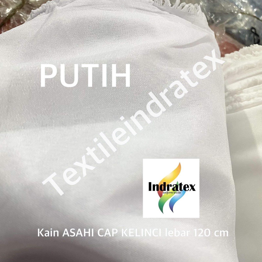 ( per setengah meter ) Kain furing ASAHI CAP KELINCI lebar 120 cm bahan lapisan baju tas batik kantong celana kerajinan tangan