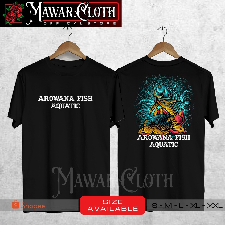 Kaos / Baju AROWANA FISH AQUATIC KAOS IKAN ARWANA HIAS MURAH V.2 Terbaru Terlaris - Mawar.Cloth