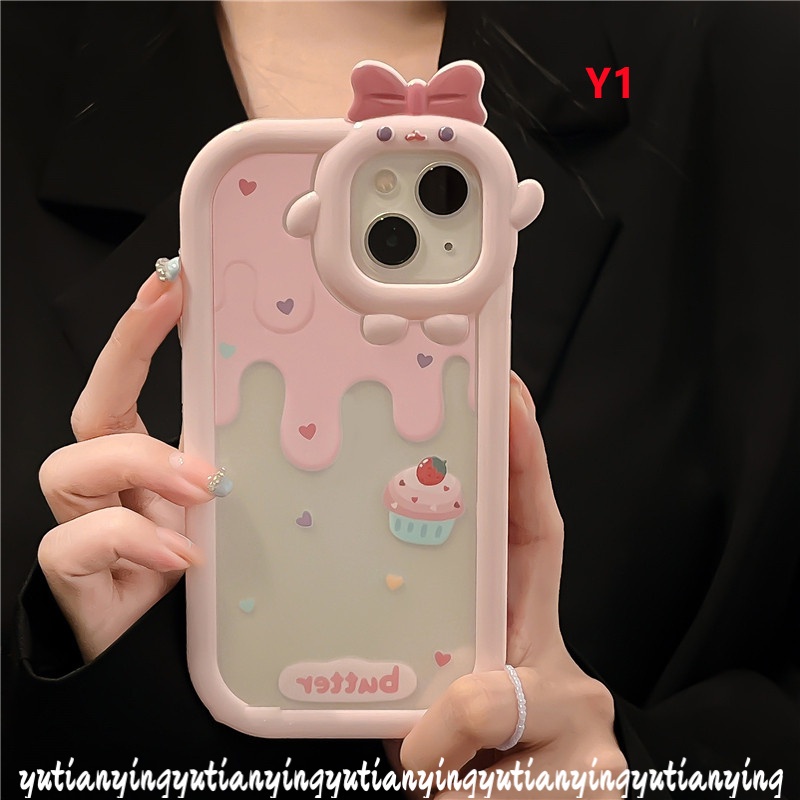 Soft Case Motif Kartun Kue Strawberry Untuk Vivo Y35 Y22 Y12s Y20 Y21 Y12 Y15s Y01 Y11 Y12i Y15 Y17 Y21T T1X Y20i Y33S Y50N-K