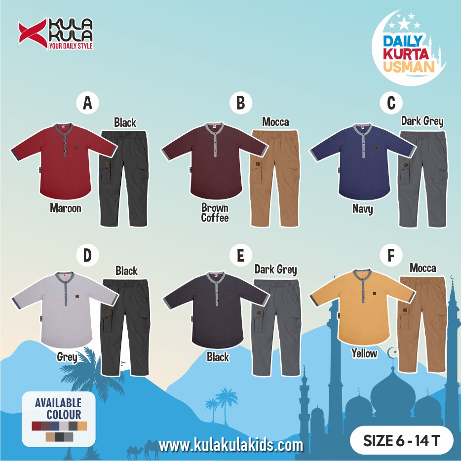 Open PO Daily Kurta Usman By KulaKula