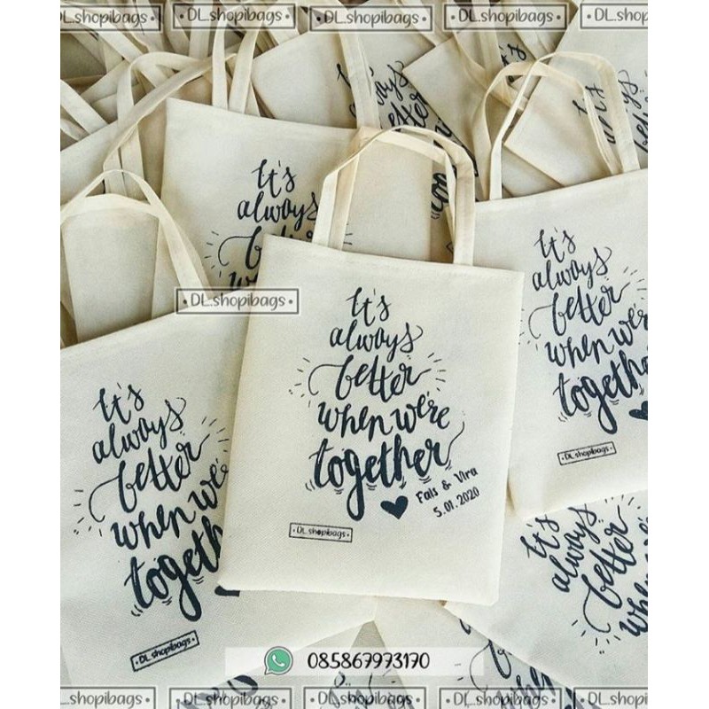 

Godiebag / Tas kain murah, size 20*25 cm