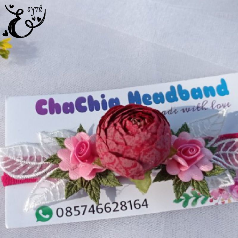 bando anak, bando newborn, mahkota anak, mahkota newborn, bando bunga, headband_Newborn"Bunga". Band