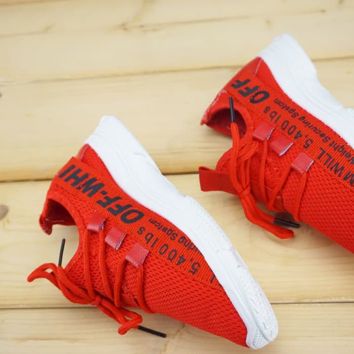 Sepatu Anak / Side Black TM Will Shoes - Red