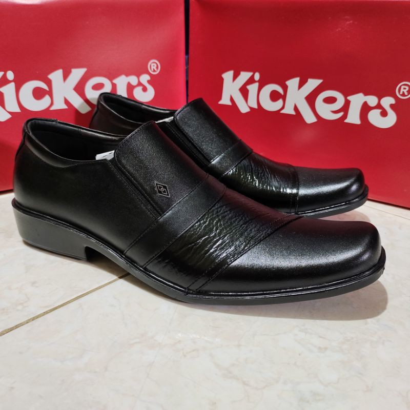 Kickers Sepatu Pantofel Pantopel Pantovel Pria Bahan Kulit Asli Elegan Murah Sepatu Formal Kantoran