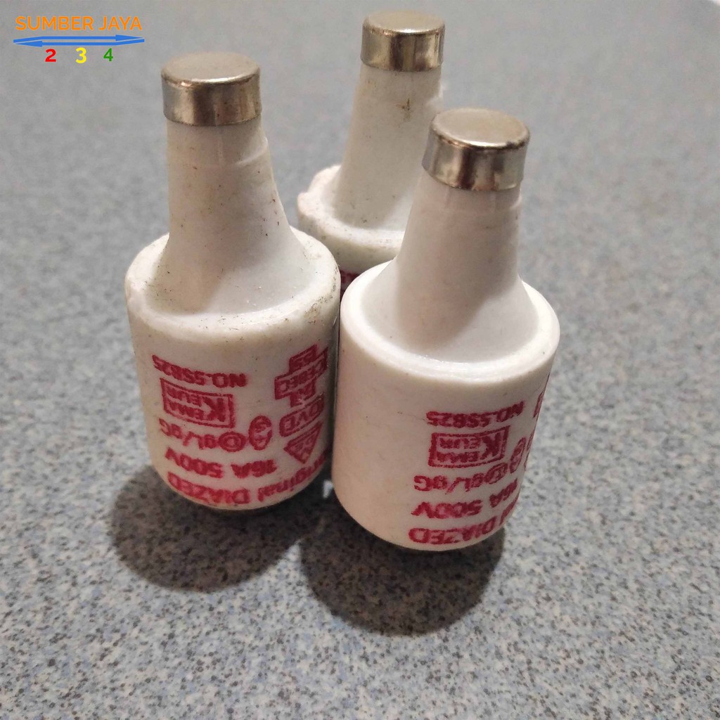 Sekring batu Daya 16A Tegangan 500V / Fuse Batu 16A