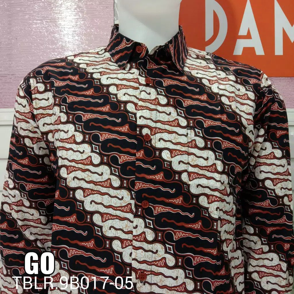 bb DAMOR (CRESSIDA) KEMEJA BATIK LENGAN PANJANG PRIA REGULER Baju Batik Cowok