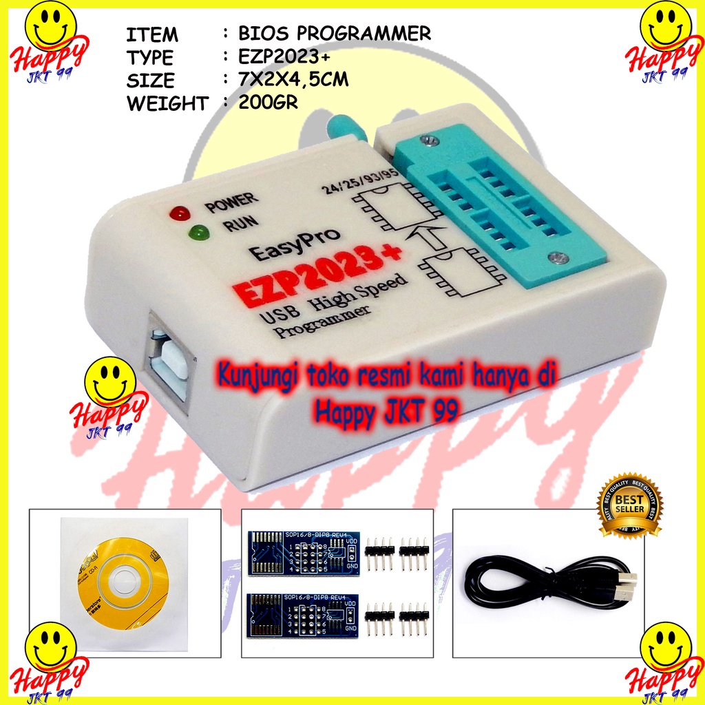 [ HAPPY JKT 99 ] ALAT FLASH BIOS PROGRAMMER EZP2023+ EZP2023 EZP 2023+ 2023 ORIGINAL