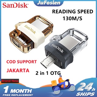 【LOCAL SHIP】Sandisk Flash drive Dual OTG 32/64/128GB USB FlashDisk OTG 130M-S USB3.0