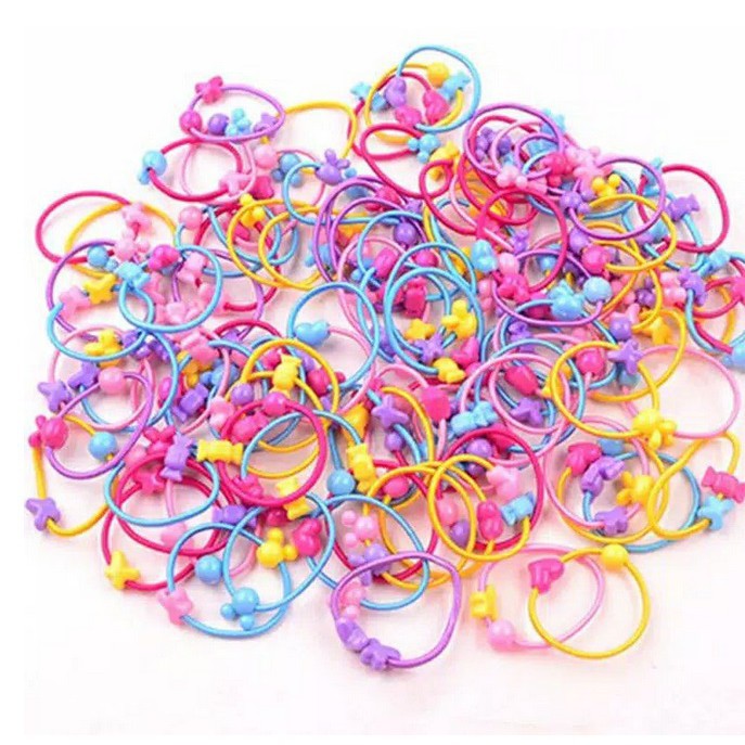 Ikat Rambut Anak Set 50 Little Girl Elastic Hair Band