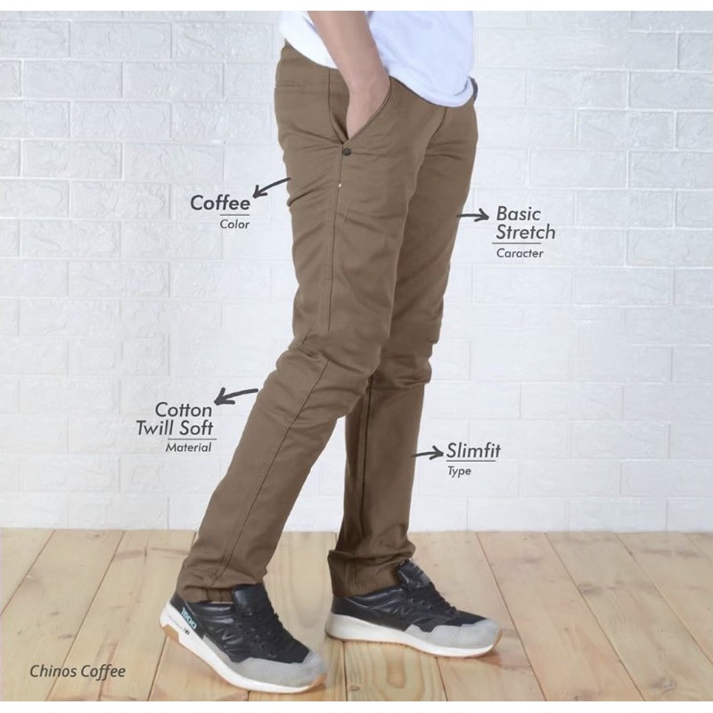 PROMO NEVADA CELANA CHINO PANJANG PRIA DEWASA SLIMFIT PENSIL PREMIUM DISTRO