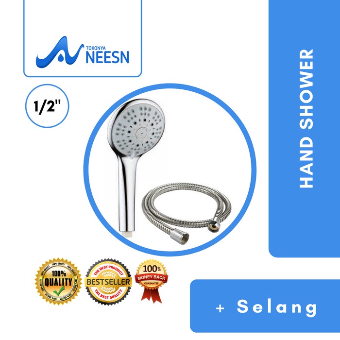 Hand Shower Hemat Air Murah - Hand Shower Mandi Turbo SOLVEX 3 in 1