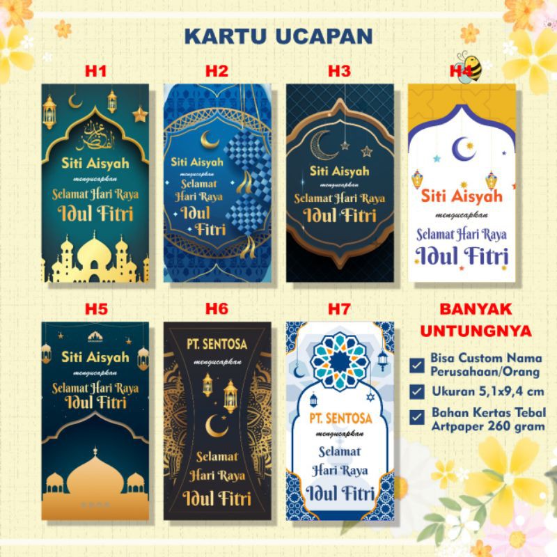 

Kartu Ucapan/Hang Tag/label hadiah/Parcel Hari Raya Idul Fitri Vol.1