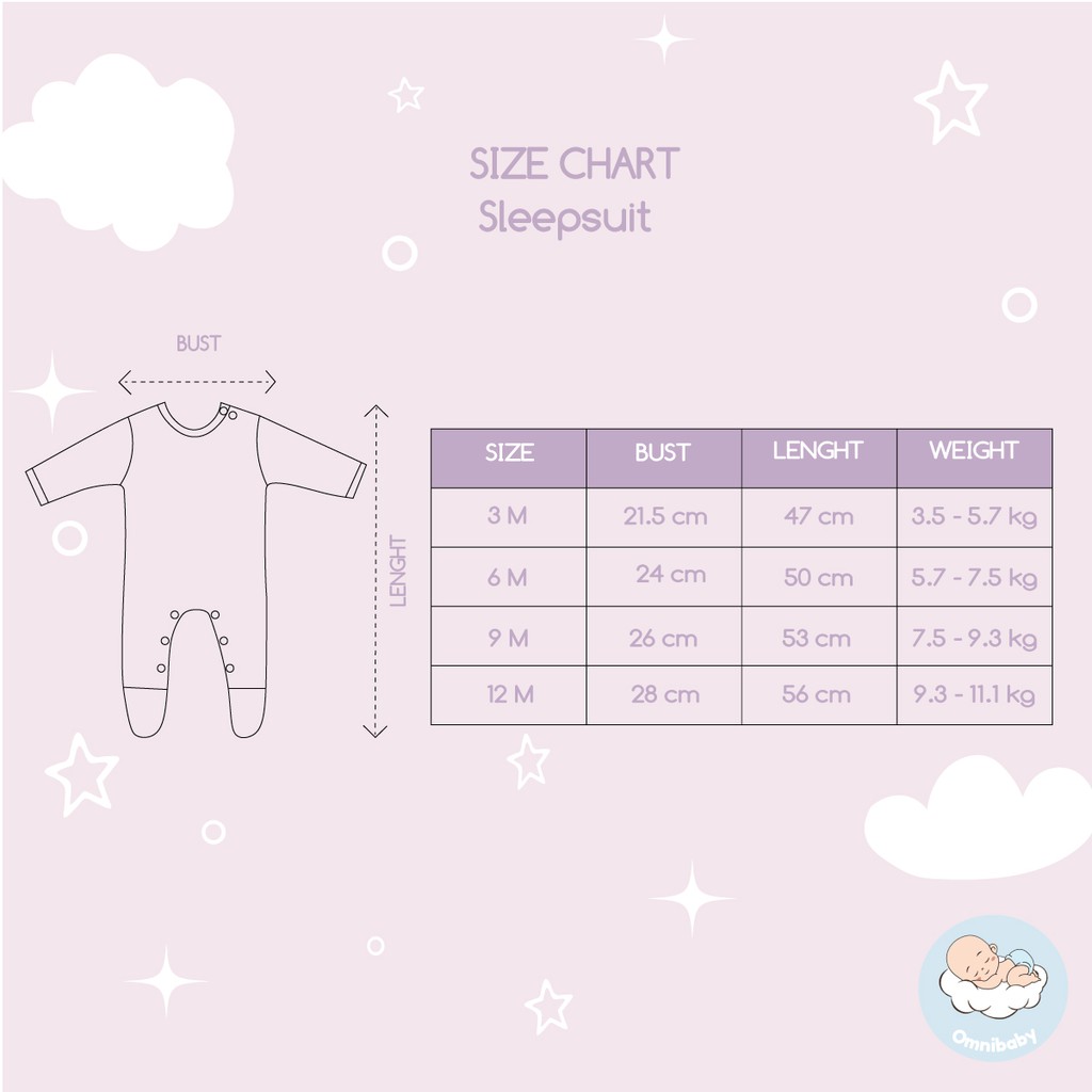 Lovelle cart's Sleepsuit 3in1 Bayi laki -laki/ Bayi perempuan Buka Tutup Tangan Kaki(SNI)