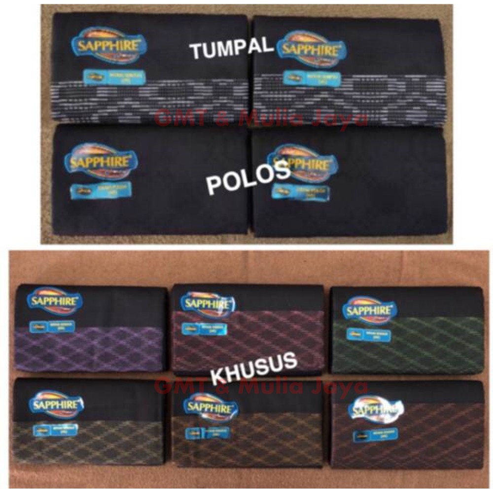 SARUNG SAPPHIRE HITAM POLOS / SAPPHIRE HITAM TUMPAL / SAPPHIRE HITAM KHUSUS DEWASA