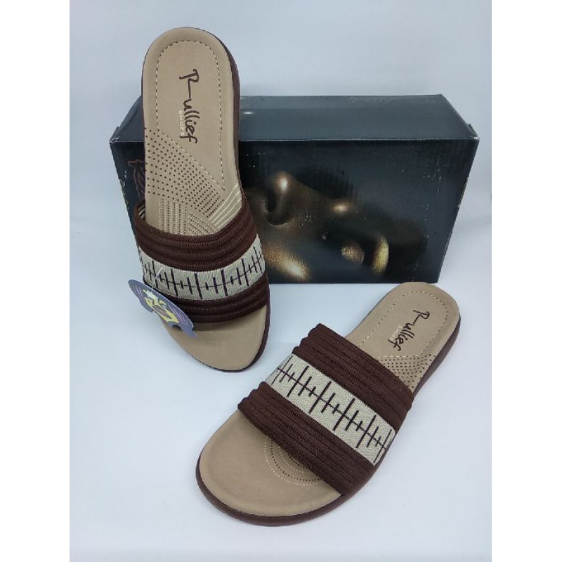 Sendal Wanita Slip on mules Rullief