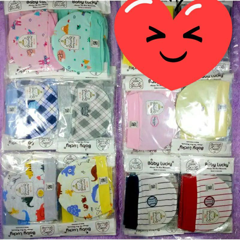 1Pcs Baby Lucky Topi Bayi Newborn Motif