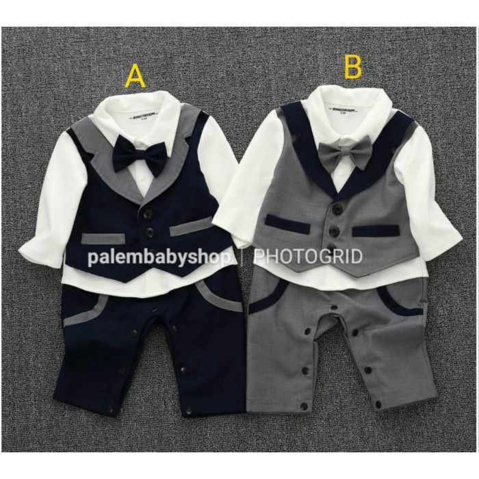 carterlove romper tuxedo buka kaki anak h0014