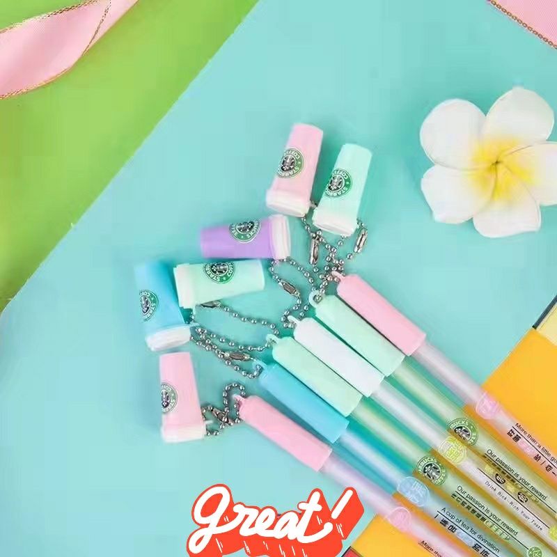 

[AJS] Pulpen Gel Motif Sturbuck's/Gel Pen Pulpen Kekinian