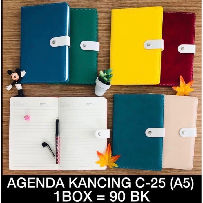 

[RESTOCK] Buku Agenda Kancing Berwarna C25 (A5)