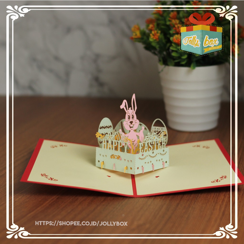 Jollybox Kartu Ucapan 3D Ulang Tahun Happy Birthday Pop Up Cards