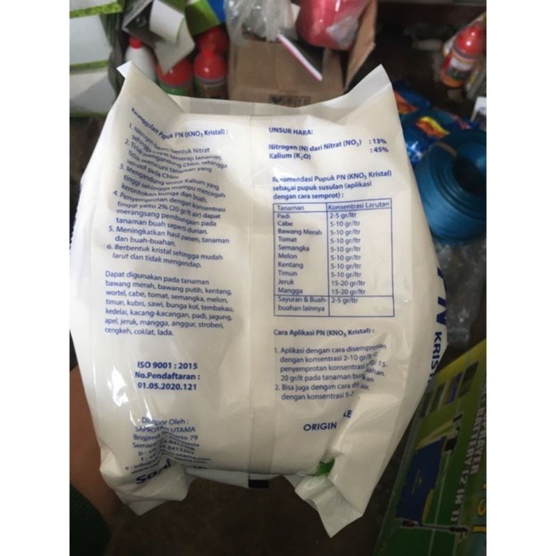 pupuk kno3 putih 1kg
